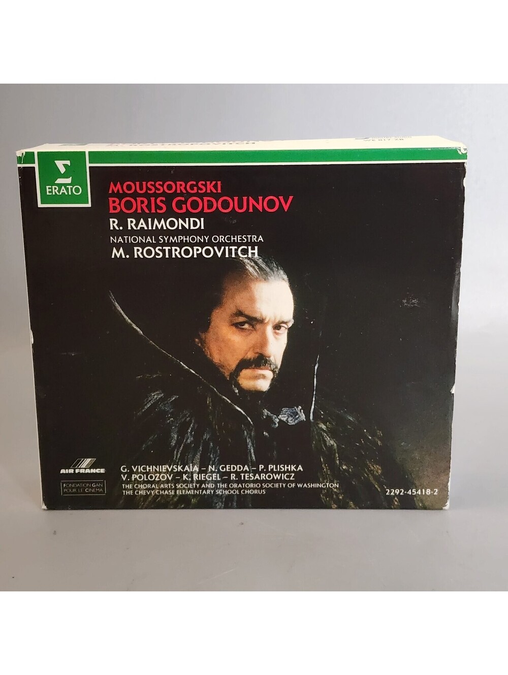 Moussorgski: Boris Godounov CD Opera Erato R. Raimondi M. Rostropovitch 3 CD Set